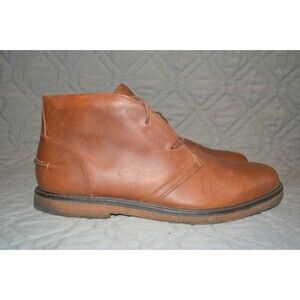 Polo Ralph Lauren Marlow Brown Leather Chukka Boots Mens 9.5 D Lace Up Ankle